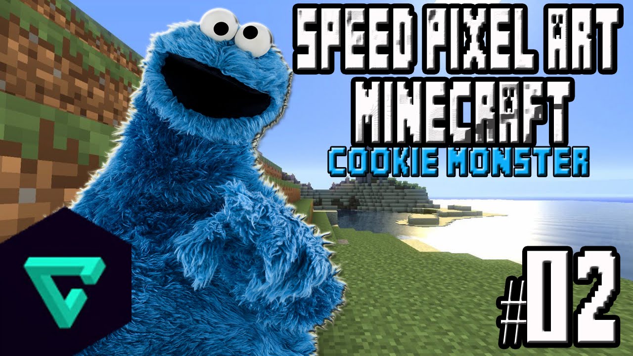 Speed Pixel Art Minecraft #02 | Coockie Monster | Arte - YouTube