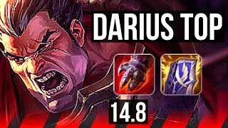 DARIUS vs YONE (TOP) | 1100+ games, 10/3/9, Godlike | EUW Master | 14.8