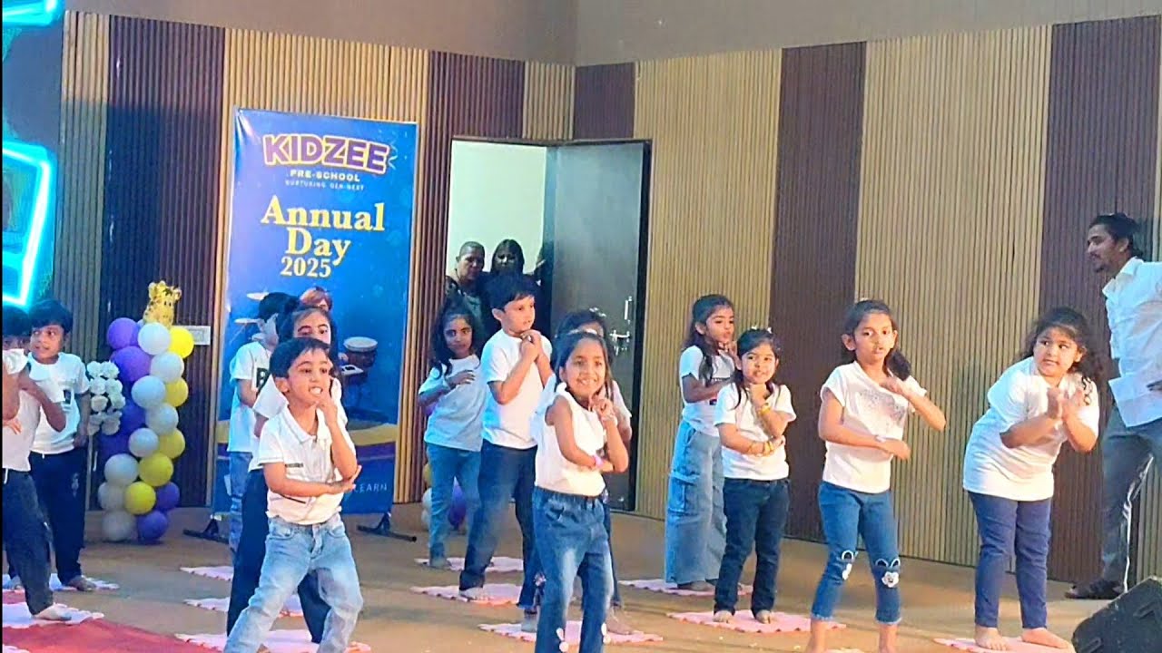 Dance Performance on Annual day 2025 celebration at Kidzee ‎@VritisVlog ...
