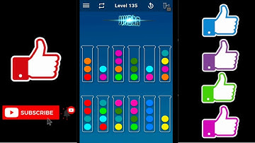 Ball Sort Puzzle Level 135 Color Sorting Games Level 135