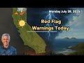 Far NorCal Red Flag Warning For Lightning Mild Conditions Elsewhere CaliforniaWeather Far NorCal Red Flag Warning For Lightning Mild Conditions Elsewhere CaliforniaWeather