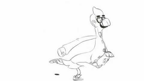 2D Animation Encumbered walk- Class Winter 2013- Dave D-