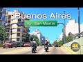 4K DRIVE Buenos Aires ARGENTINA 4K video Avenida SAN MARTIN