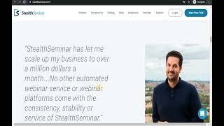 Stealth Seminar - Automated Webinar Software For Building Your Business And Creating Relationships