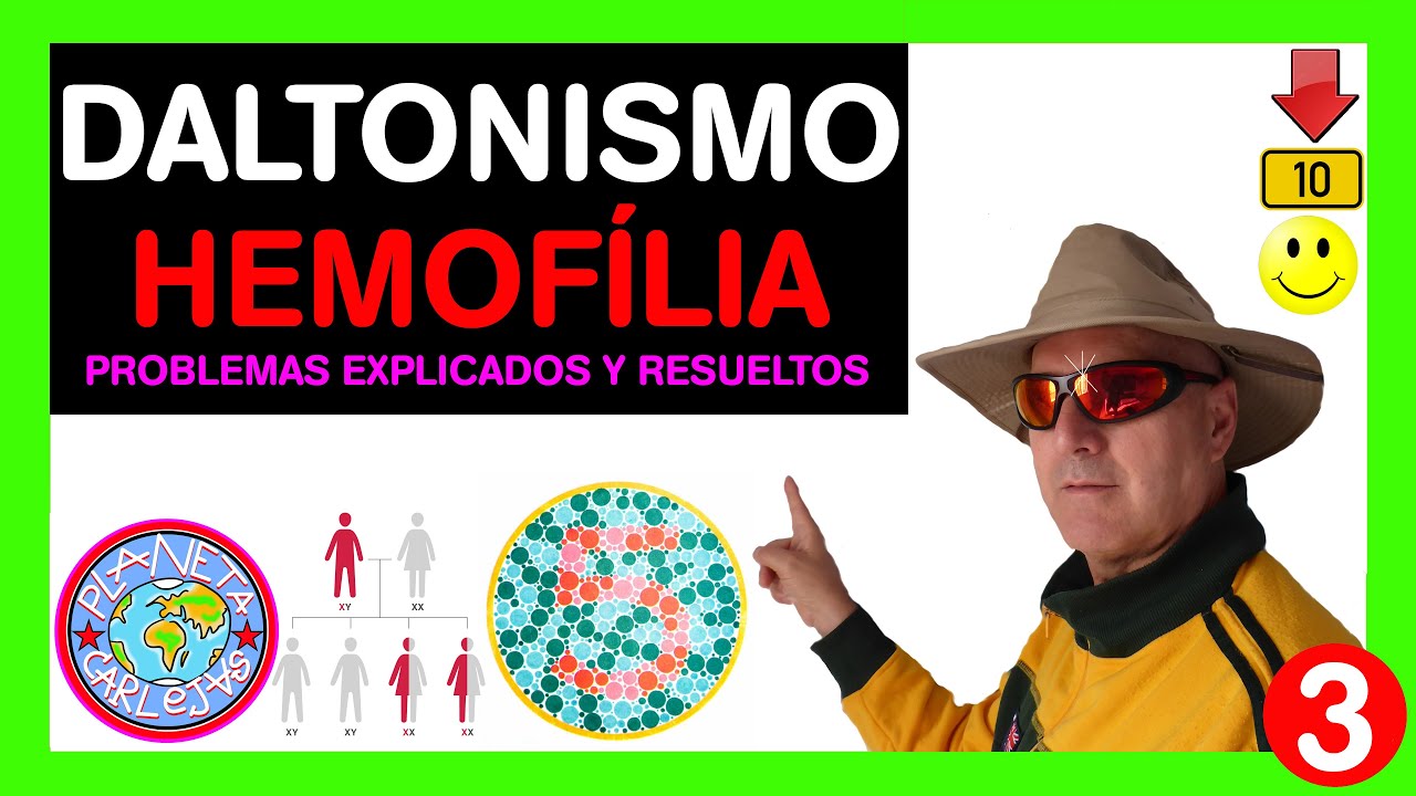 ️03 DALTONISMO 🚦HEMOFILIA 💉 PROBLEMAS EXPLICADOS Y RESUELTOS - YouTube