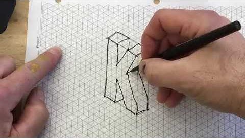 Drawing an isometric letter K