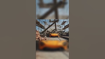 McLaren Trapped as Scaffolding Collapses in 8K | Extreme Realistic Disaster! #Viral #shortvideo #fyp