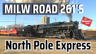 Milwaukee Road 261 With The North Pole Express