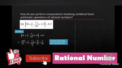 1.5 Rational Number Mathematics Form 1 KSSM. nombor nisbah matematik tingkatan 1