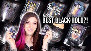 Comparing EVERY Black Holo Nail Polish - which is the best?? || KELLI MARISSA