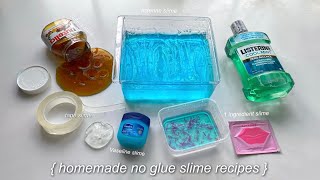 Testing VIRAL NO GLUE SLIMES! How to make DIY NO GLUE slimes, WATER SLIME & DIY one ingredient slime