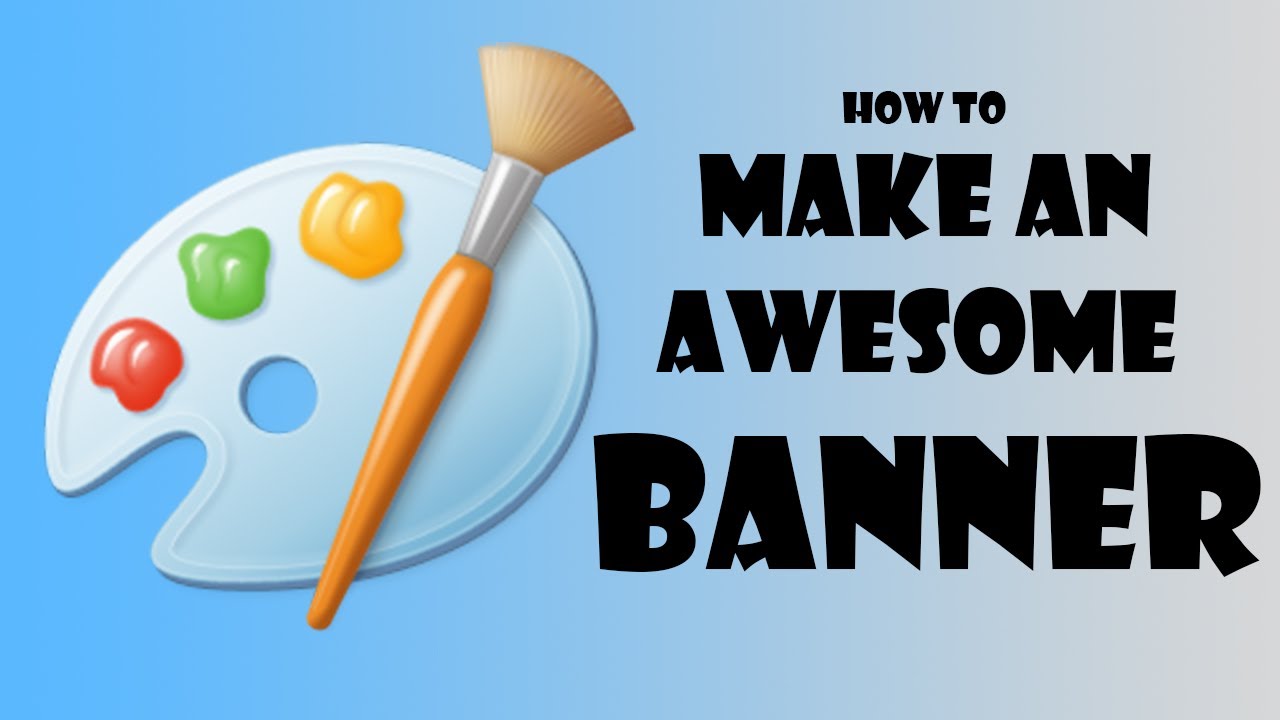 How To Make An Awesome Youtube Banner By Using Just Ms Paint Youtube - 6 best photos of 728 x 90 banner roblox 728x90 roblox ad