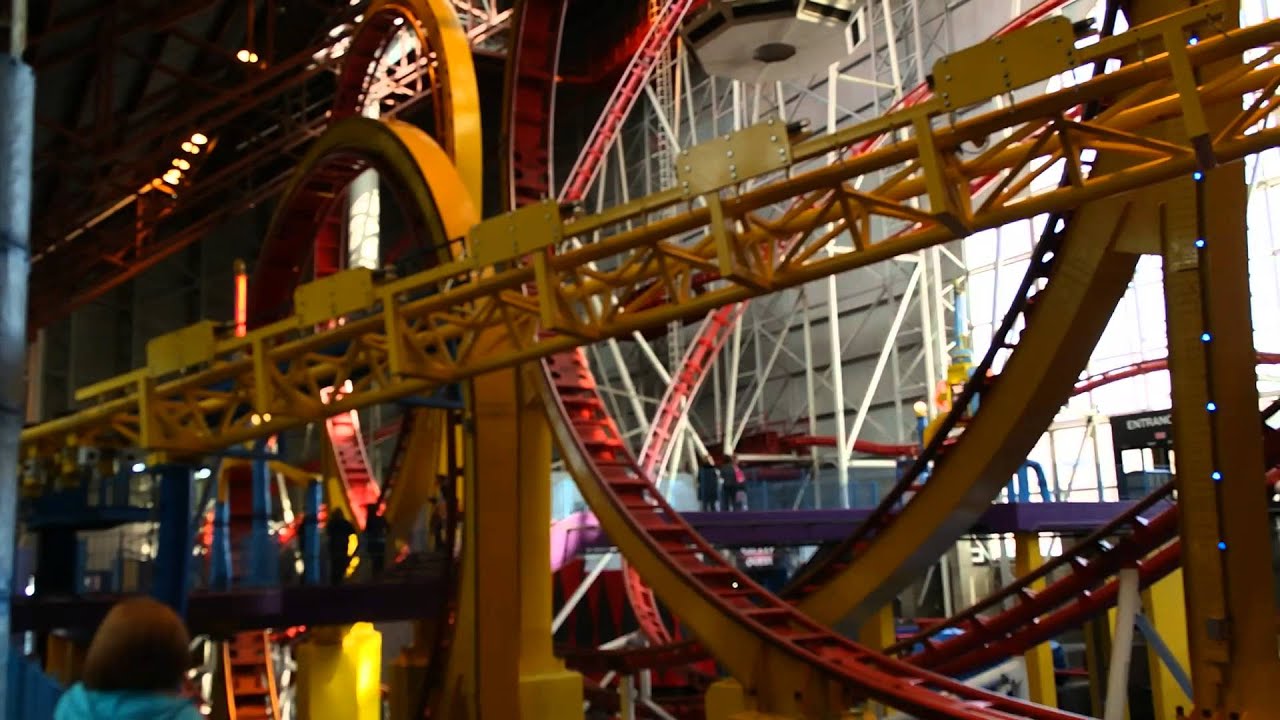 Roller coaster in West Edmonton Mall YouTube