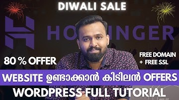How to Make a Website ? WordPress Full Tutorial For Beginners | Free Domain & SSL | Diwali Sale