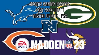 Madden NFL 23 - PS5 - Post Draft SGR Roster Update - NFC North
