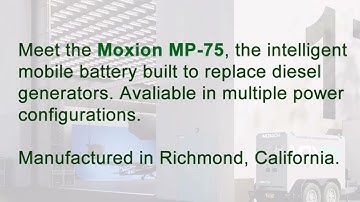 Introducing the Moxion MP-75: the intelligent battery energy system replacing diesel generators