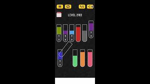 water sort puzzle level 2102
