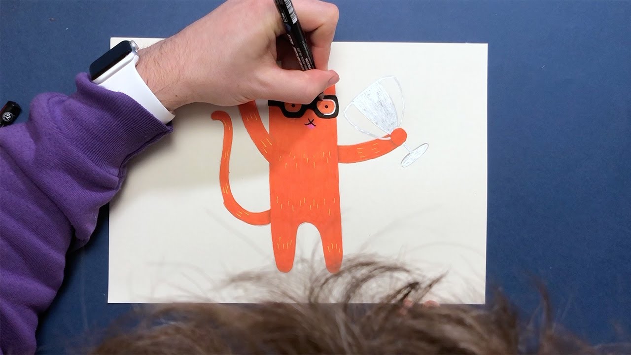 Alley Cat Rally drawalong: How to draw Asta, with Ricky Trickartt - YouTube