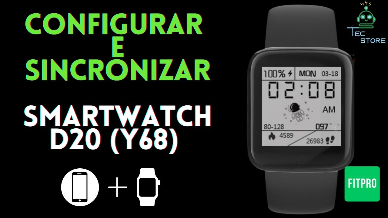 Smartwatch Y68 como conectar com aplicativo .Fitpro. 