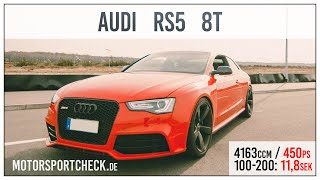 Audi RS5 0-100 100-200 Topspeed Acceleration exhaust sound