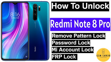 Redmi Note 8 Pro Pattern Password Unlock By Sp Flash Tool | Redmi Note 8 Pro FRP Unlock Free Tool