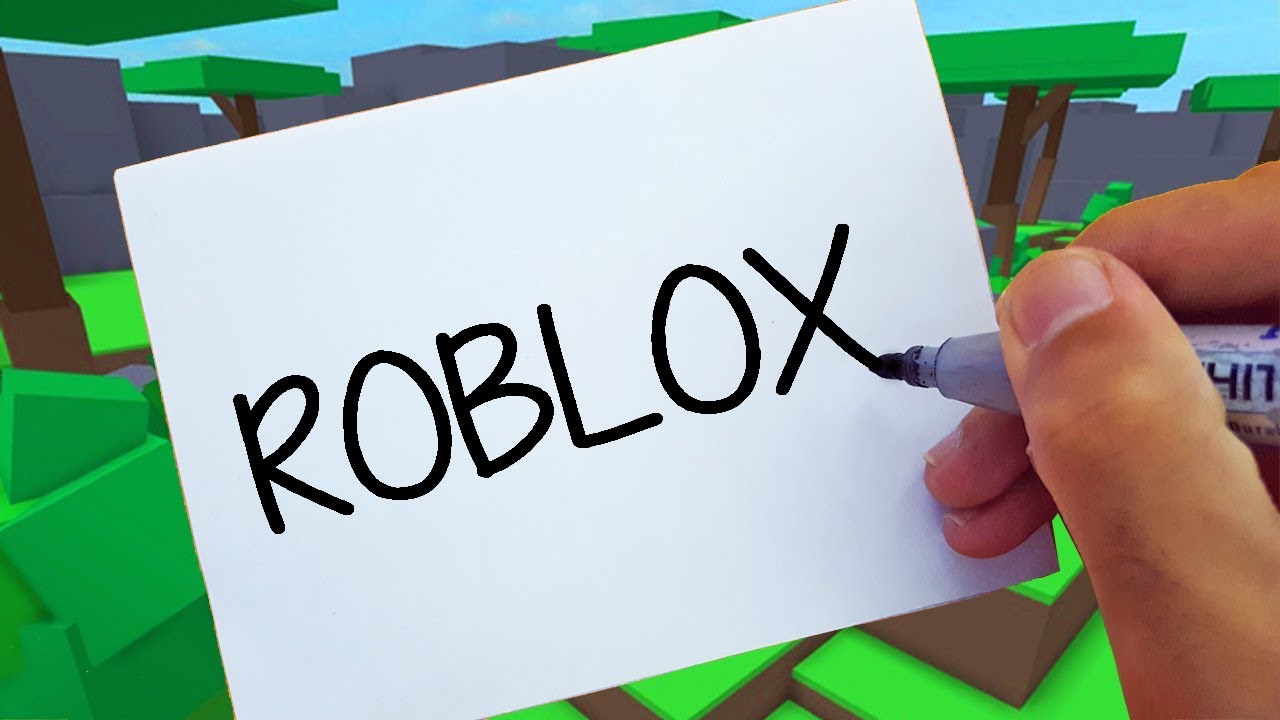 ROBLOX ! HOW TO TURN WORDS ( ROBLOX ) INTO CARTOON - YouTube