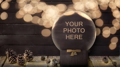 Christmas Snowglobe Digital Background Tutorial