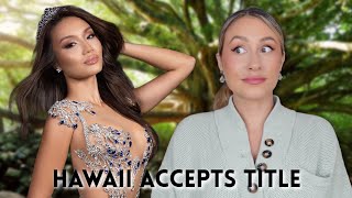 Miss Hawaii accepts Miss USA 2023 title