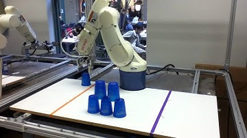 Cup Stacking with a 6-Axis Robot (Simple)