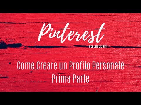 Video: Come Registrarsi Su Pinterest