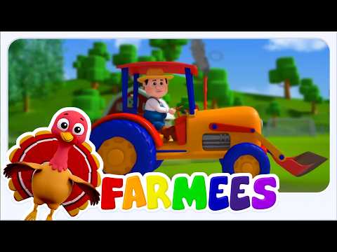 ล้อบนรถแทรกเตอร์ 🚜🎶 | เพลงและกลอนสนุกๆ สำหรับเด็กก่อนวัยเรียน