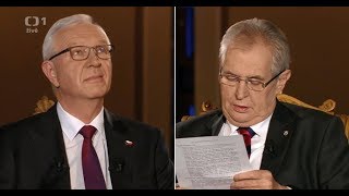 ZEMAN vs. DRAHOŠ - Prezidentská DEBATA na ČT