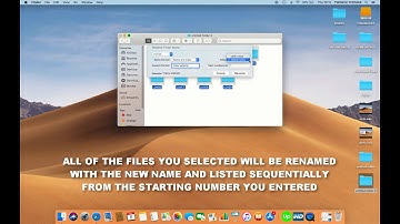 HOW TO RENAME MULTIPLE FILES AT ONCE ON MAC IN MAC OS MOJAVE