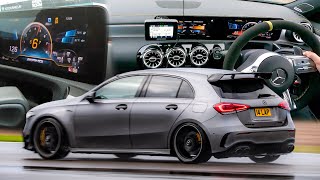 A Slidey First Track Day in my 500BHP A45S AMG! *FULL SEND in the WET*