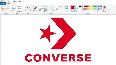 Hoe je het Converse-logo tekent met MS Paint | Hoe je op je computer tekent