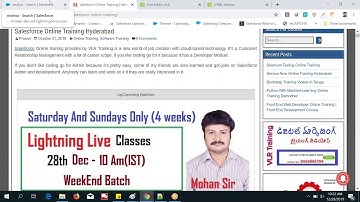 Salesforce Lightning 01 class by mohan 28thDecember2019 contact by 9059868766