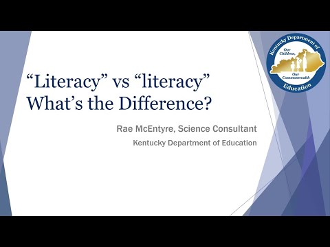 "Literacy" vs "literacy" What&rsquo;s the Difference? with Rae McEntyre