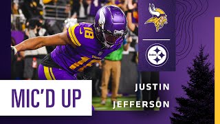 Justin Jefferson Mic'd Up Against Pittsburgh Steelers in Week 15 on Thursday Night Football