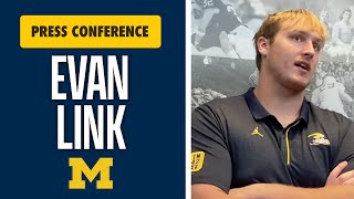 Evan Link On Winning Michigan Football Left Tackle Job, Being More Comfortable This Year