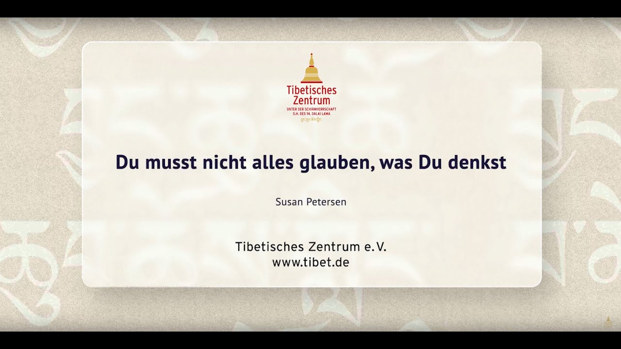 Du Musst Nicht Alles Glauben Was Du Denkst