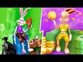 Rich vs Broke Space Jam / 10 DIY Miniature Dolls and Toys