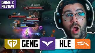 THE MOST HYPE GAME SO FAR THIS YEAR | GENG VS HLE | GAME 2 REVIEW | LCK 2026 PLAYOFFS ROUND 4