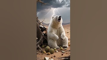 The bear saved the custard apple plant from drying up by watering it 😭 #ai #tree #save #bear