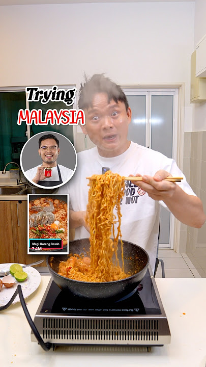 Tryin Malaysia🇲🇾Khairul Aming Maggi Recipe!#reallygoodornot #hungrysam #khairulaming #malaysiafood