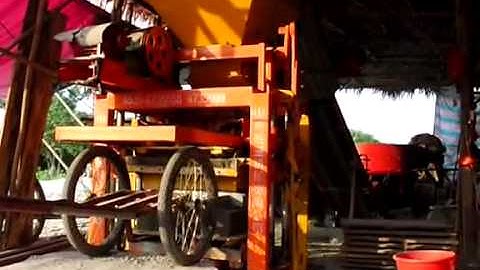 QTJ4-40C concrete block machine with belt conveyor