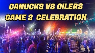 Vancouver Canucks Vs Edmonton Oilers Game 3 | Celebration Scott Road | Oilers vs Canucks Highlights