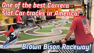 One of the best Carrera Slot Car tracks in America! Race day at Brown Bison Raceway!
