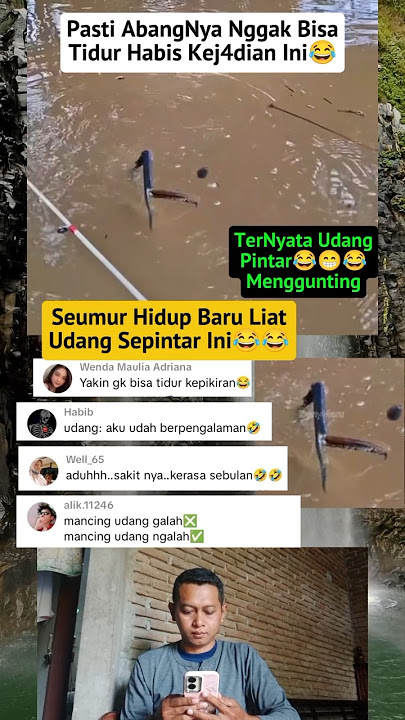 Mancing Udang Eh Malah Digunting Udang😂#videolucu#videongakakbanget#lucu#funny#shortslucubikinngakak
