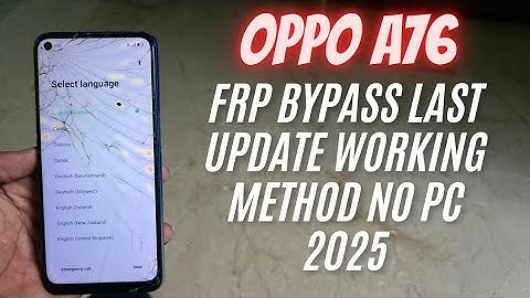 Oppo A76 Frp Bypass Unlock No Pc No Any Tool 100% Working Method 2025