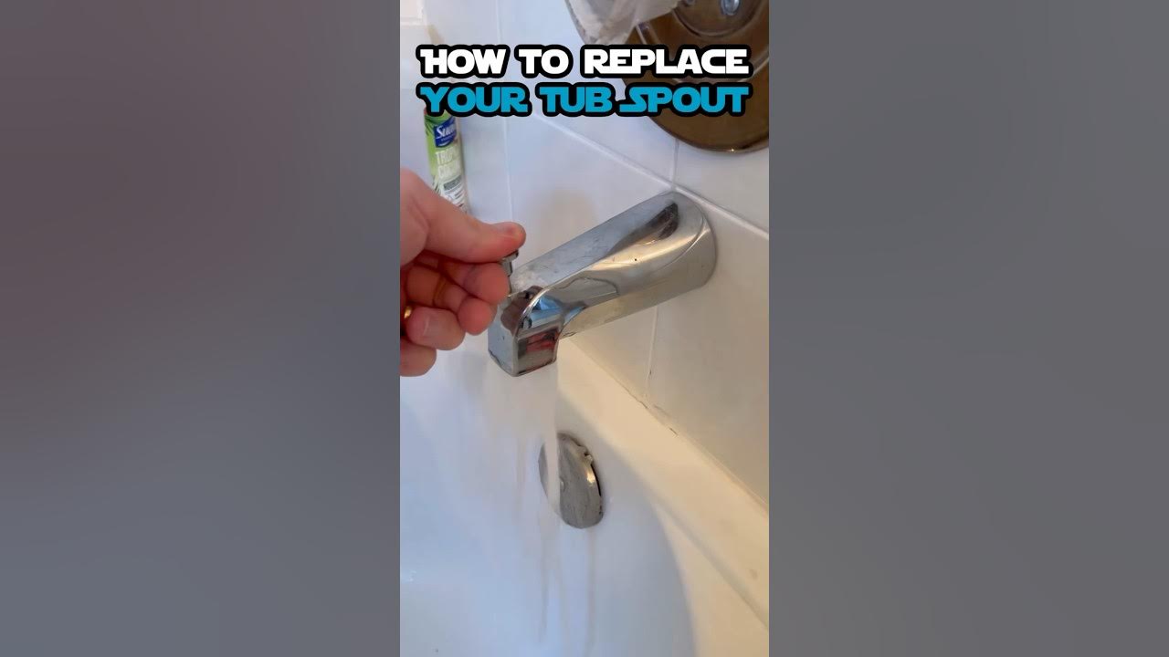 How to replace a broken tub spout. bathtub tubspout diy plumbing 